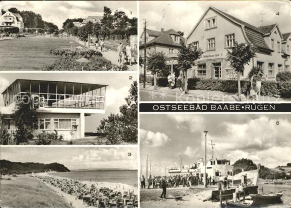 Baabe Ostseebad Ruegen HO Gasstätte Inselparadies Strand FDGB