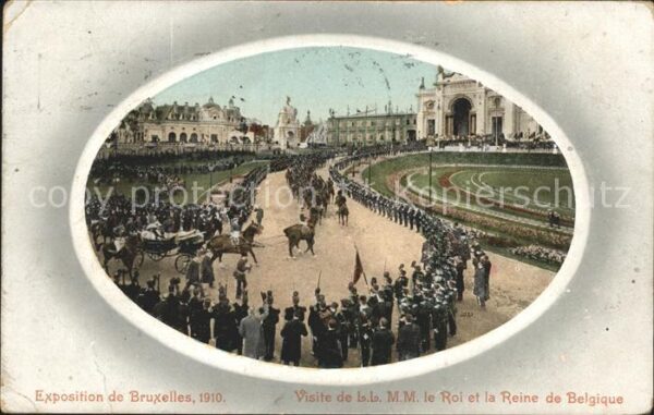 Bruxelles Bruessel Visite de LLME le Roi et la Reine de Be