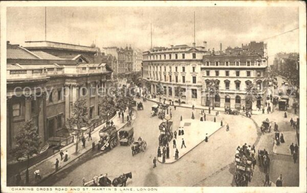 London Charing Cross Road and St Martins Lane