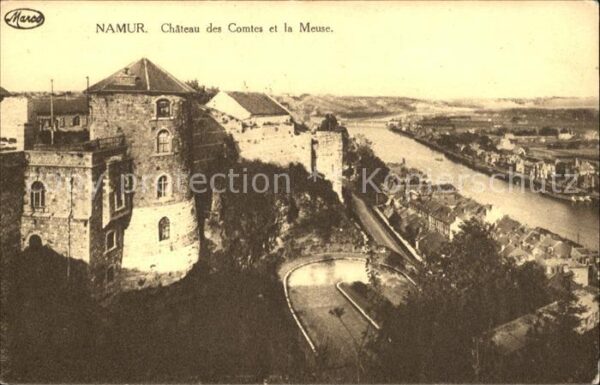 Namur Wallonie Chateau des Comptes et la Meuse