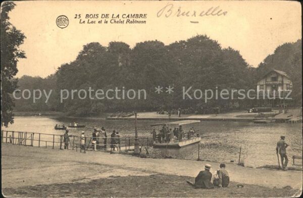 Bruxelles Bruessel Bois de la Cambre Le Lac et le Chalet R