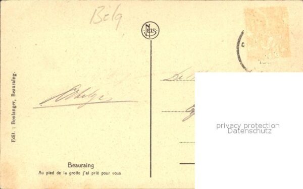 Beauraing Au pied de la grotte j'al prie pour vou – Bild 2