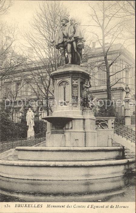 Bruxelles Bruessel Monument des Comtes d_Egmont et de Horn