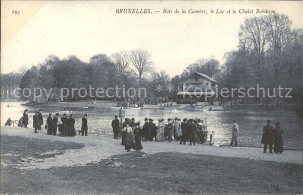Bruxelles Bruessel Bois de la Cambre le Lac et le Chalet R