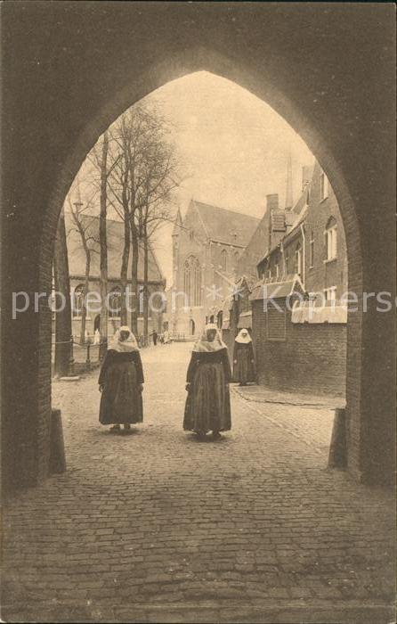 Gand Belgien Mont St Amand Vue dans le Beguinage