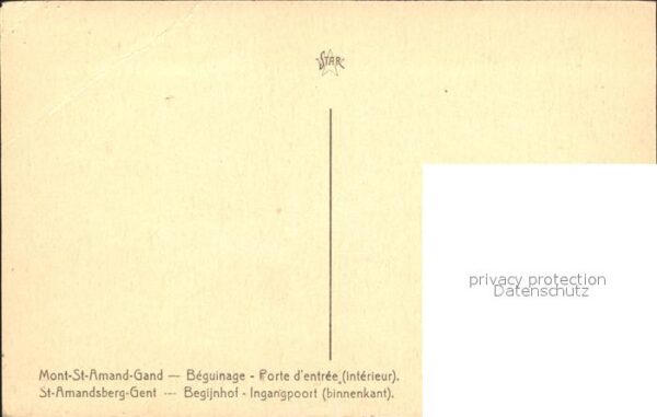 Gand Belgien Mont St Amand Beguinage Porte d_entree – Bild 2