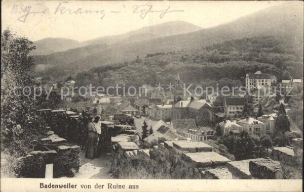 Badenweiler Blick von der Ruine