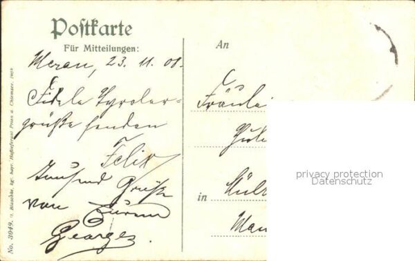 Meran Merano Tappeinerweg mit Pulverturm – Bild 2