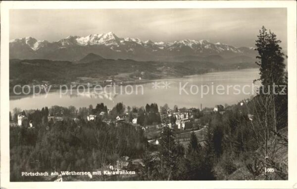 Poertschach Woerthersee mit Karawanken
