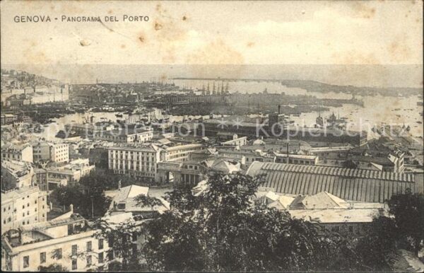 Genova Genua Liguria Panorama del Porto