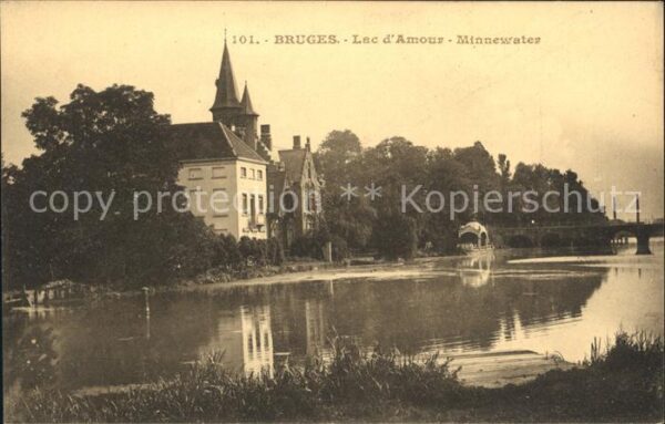 Bruges BRUGGE Belgie Lac d_Amour Minnewater
