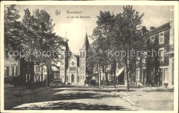 Rochefort Namur Wallonie La rue de Behogne