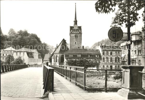 Gera Untermhäuserbrücke mit Marienkirche
