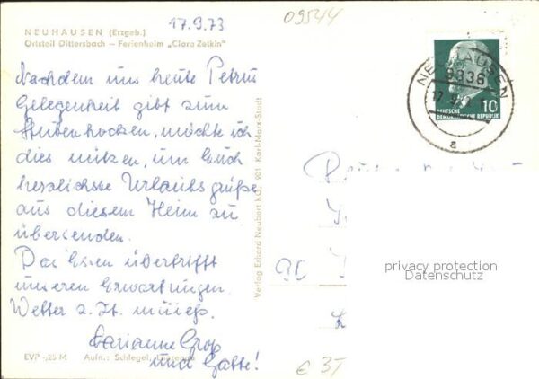 Neuhausen Erzgebirge OT Dittersbach Ferienheim Clara Zetkin – Bild 2