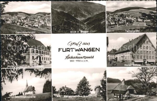 Furtwangen Gesamtansicht Brend Hotel Grieshaber Ho