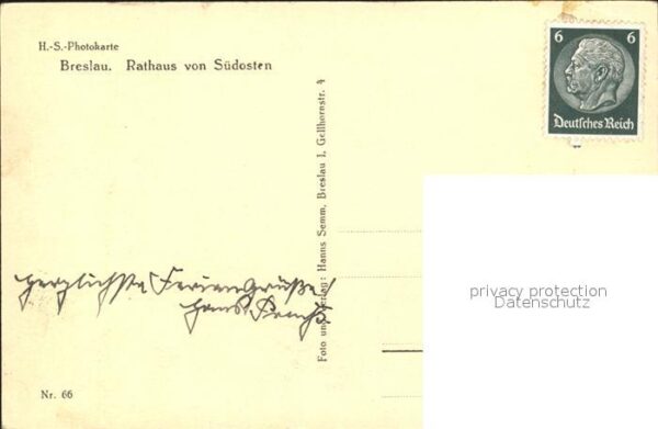Breslau Niederschlesien Rathaus – Bild 2