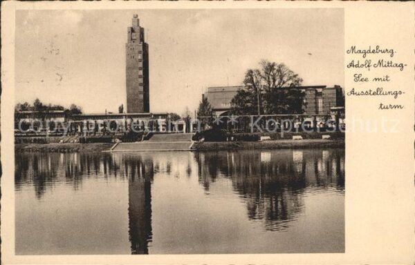 Magdeburg Adolf Mittag-See Ausstellungsturm