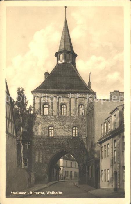 Stralsund Mecklenburg Vorpommern Kütertor Wallseite