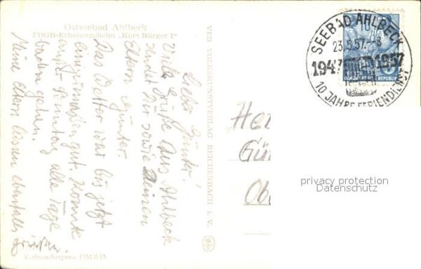 Ahlbeck Ostseebad FDGB-Erholungsheim Kurt Bürger I – Bild 2