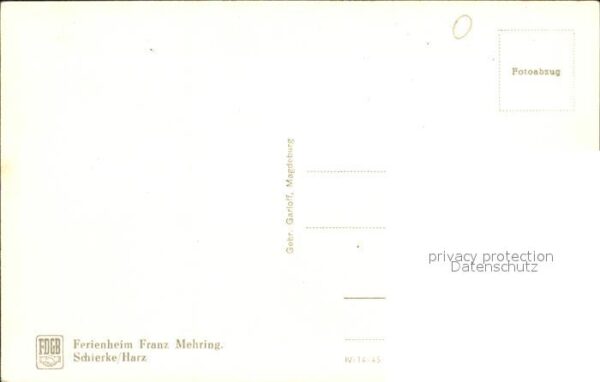 Schierke Harz Ferienheim Franz Mehring – Bild 2
