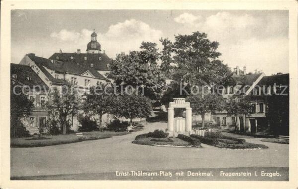 Frauenstein Sachsen Ernst-Thälmann-Platz Denkmal