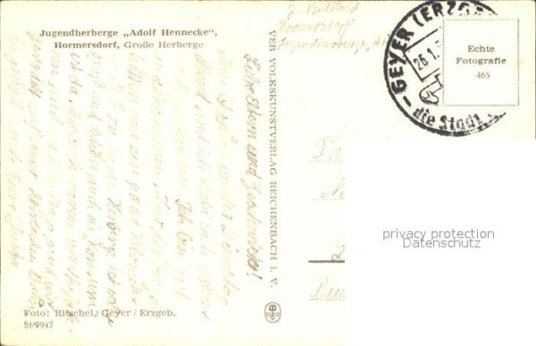 Hormersdorf Erzgebirge Jugendherberge Adolf Hennecke – Bild 2