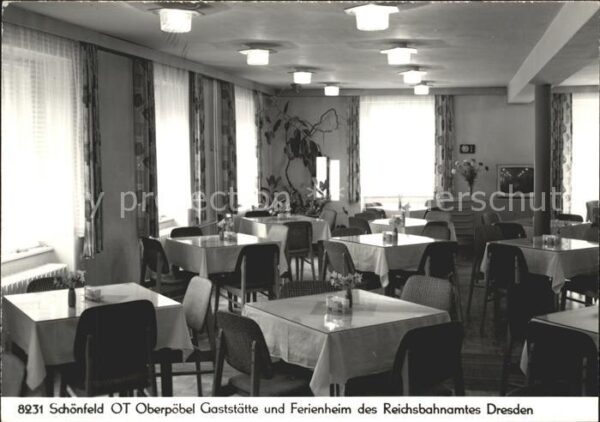 Schoenfeld Erzgebirge Gaststätte-Ferienheim Reichsbahnamt Dre