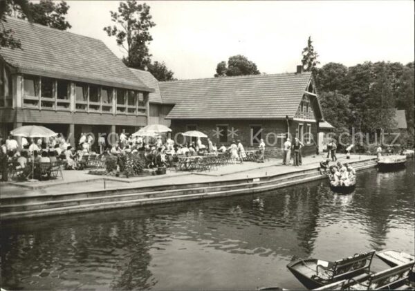 Luebbenau Spreewald Ortsteil Lehde HO-Gaststätte Fröhlicher