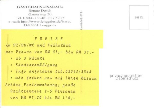 Lenggries Gästehaus Isarau – Bild 2