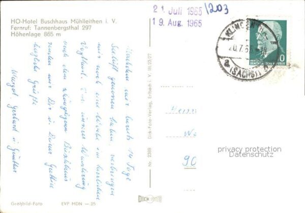 Muehlleithen Klingenthal Hotel Buschhaus – Bild 2