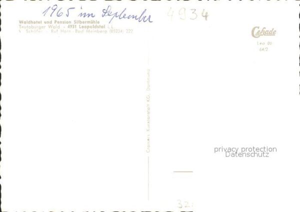 Leopoldstal Lippe Waldhotel-Pension Silbermühle – Bild 2