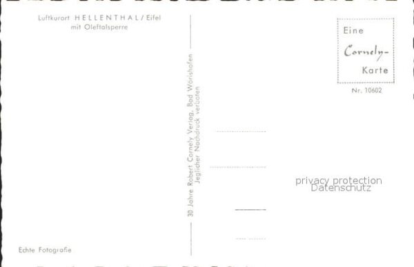 Hellenthal Eifel mit Oleftalsperre Totalansicht – Bild 2