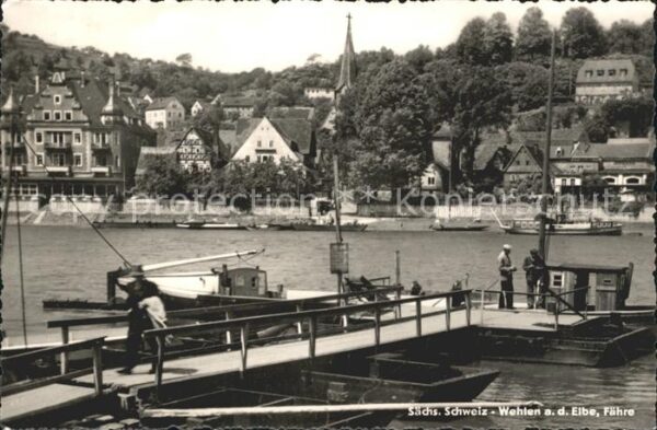 Wehlen Sachsen Hafen Fähre