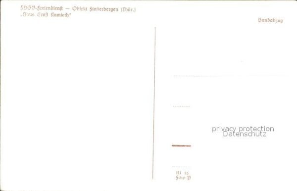 Finsterbergen Haus Ernst Kamieth – Bild 2
