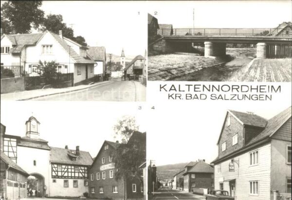 Kaltennordheim Teilansicht Brücke Wilhelm Külz Platz H