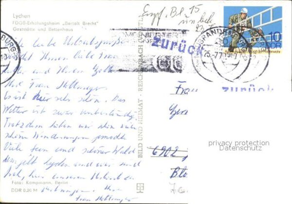 Lychen FDGB Erholungsheim Bertold Brecht – Bild 2
