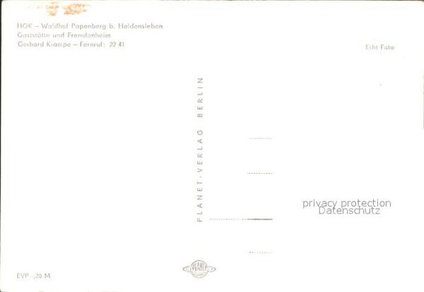 Haldensleben HOK Waldhof Papenberg Gaststätte – Bild 2