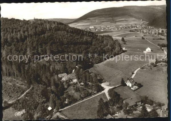Willingen Sauerland Fliegeraufnahme Hotel Pension und Cafe