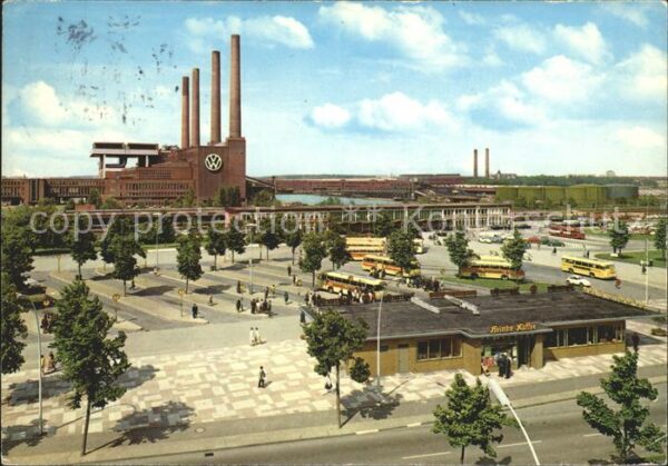 Wolfsburg Bahnhof und VW Werk