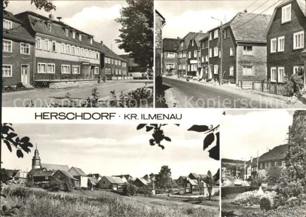 Herschdorf Kulturhaus Leninstr Teilansicht Parkanl