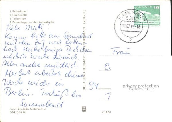 Herschdorf Kulturhaus Leninstr Teilansicht Parkanl – Bild 2