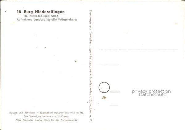 Huettlingen Wuerttemberg Burg Niederalfingen – Bild 2