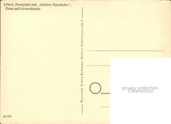 Erfurt Domplatz mit Grüner Apotheke Dom und Se – Bild 2
