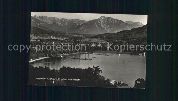Klagenfurt Woerthersee Wörthersee Strandbad Koschutta