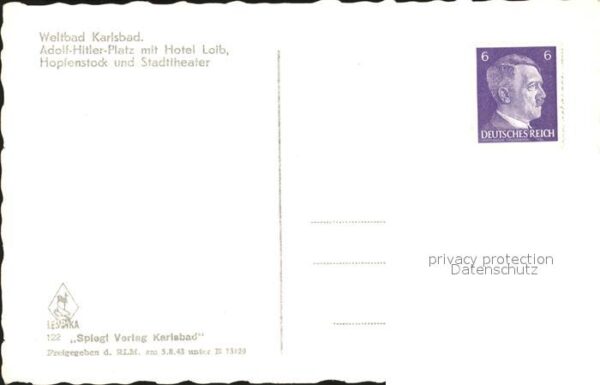 Karlsbad Eger Weltbad A.H. Platz Hotel Loib Hopfensto – Bild 2