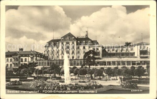 Heringsdorf Ostseebad Usedom FDGB Erholungsheim Solidarität