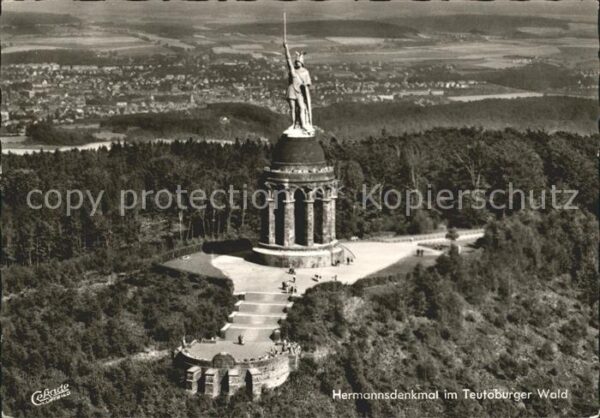 Hermannsdenkmal Fliegeraufnahme
