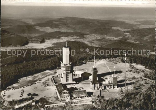 Feldberg Taunus Fliegeraufnahme Fernseh UKW Fernmeldetu