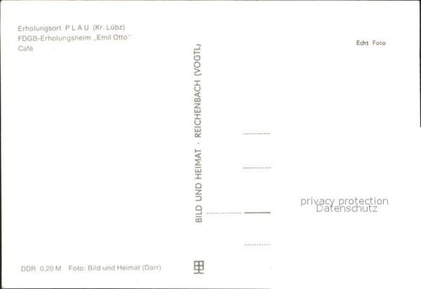 Plau See FDGB Erholungsheim Emil Otto Cafe – Bild 2