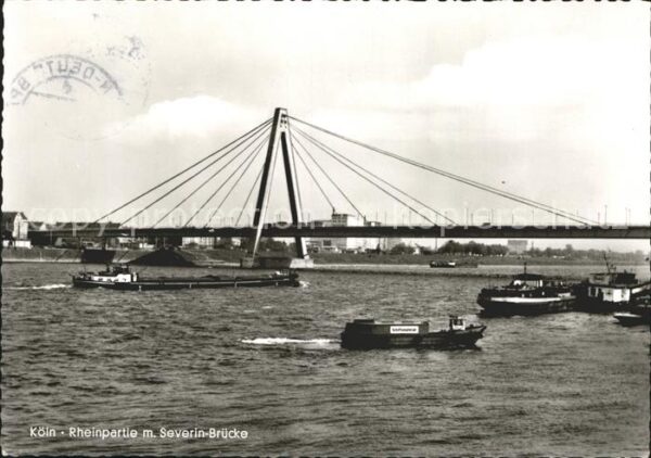 Koeln Rhein Rheinpartie Severin Brücke